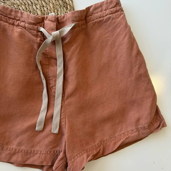Wilfred Linen‎ Burnt Orange Drawstring Shorts Size XS - Picture 4 of 10